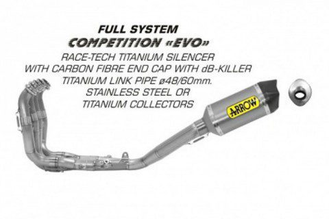 R1 2015 2016 Full titanium Race Exhaust System